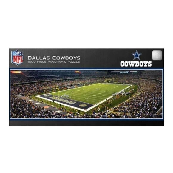 NIB NFL VINTAGE 1000 PIECE PANORAMIC DALLAS COWBOYS PUZZLE - Picture 2 of 6